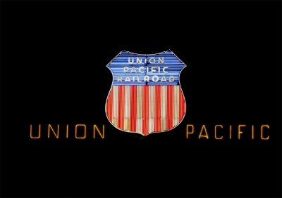 Union Pacific Station Sign 