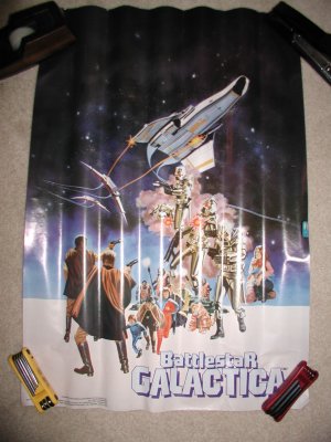 Original Battle Star Galactica Poster 1978 (15.00 shipped)