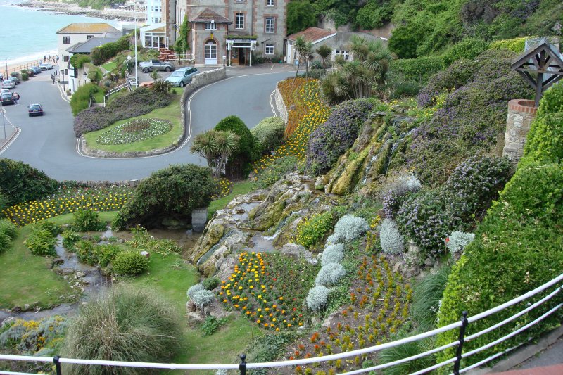 The coastal town of Ventnor on the Isle of wight