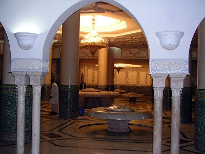 007 Casablanca - Hassan II Mosque - Men's wash place.JPG