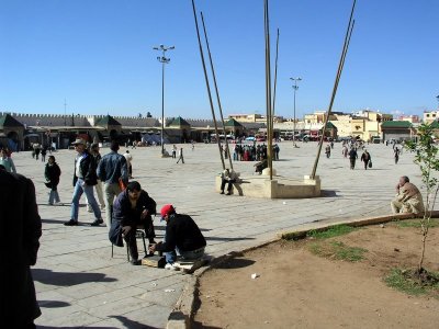 027  Meknes - Town square, .JPG