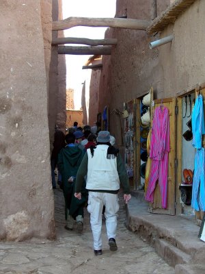 027 Ait Benhaddou - Street with shops.JPG