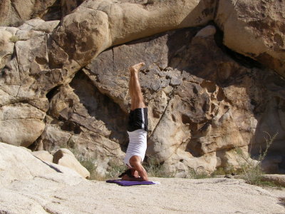 danny in headstand