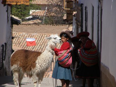 On street in San Blas, Cusco