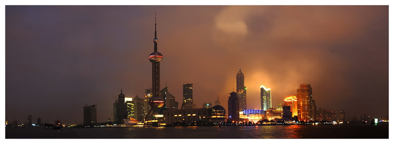 night view on Pudong, Shanghai, China