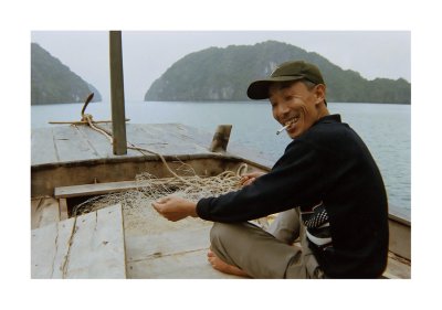 Mending the nets, Vietnam