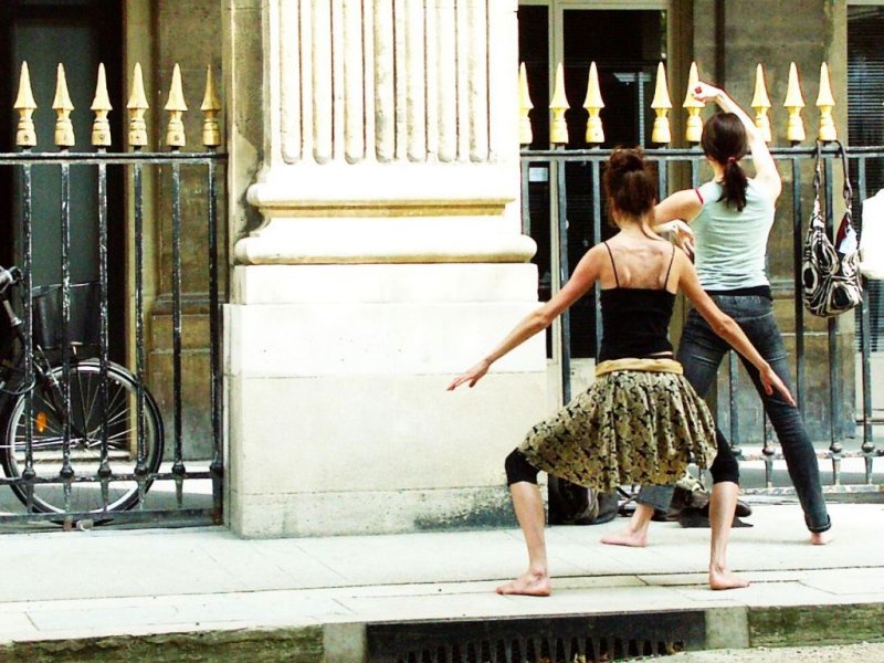 Echauffement au Palais Royal