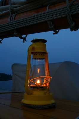Lantern on deck