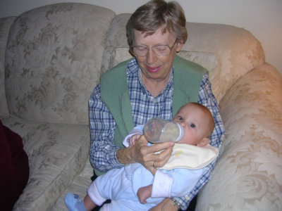 With Great Aunt Pat