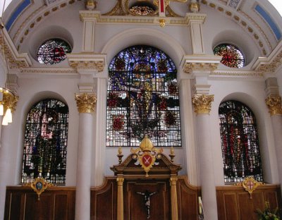 Altar windows in St. Mary le Bow Church