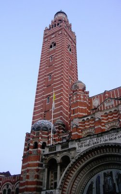 The steeple of Westminster Cathedral