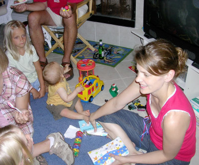 Pay attention Adam.  We're opening presents.