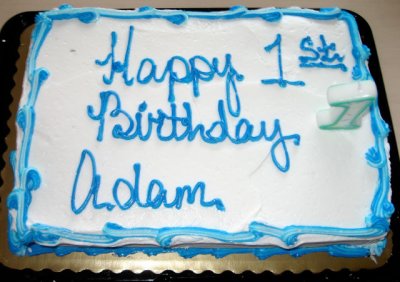 Adam's First Birthday