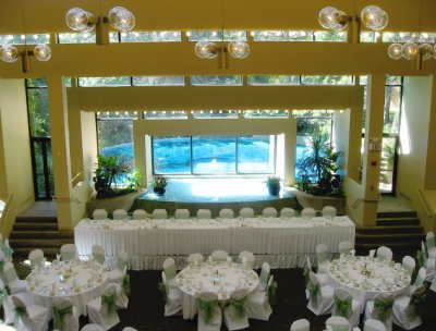 Beautiful banquet layout.  Wish it were for us.