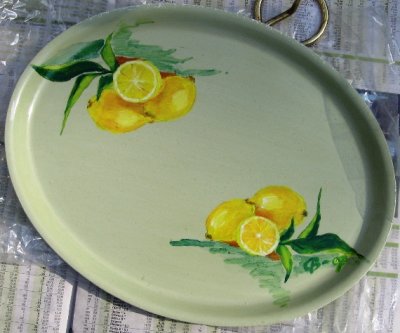 Liten citronbricka i akryl