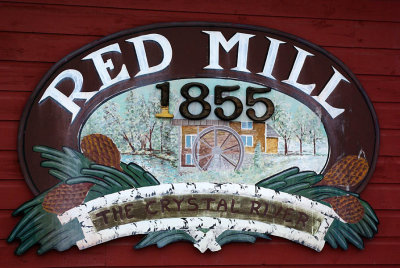 The Old Red Mill sign