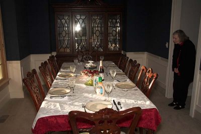 Gazing on the the long table