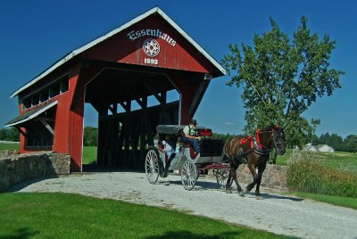 Amish built bridge