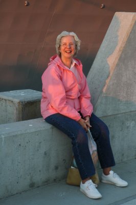 Mom on the pier