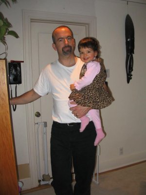 Daddy & Evie on Thanksgiving