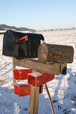 Mail boxes in Tillamook County