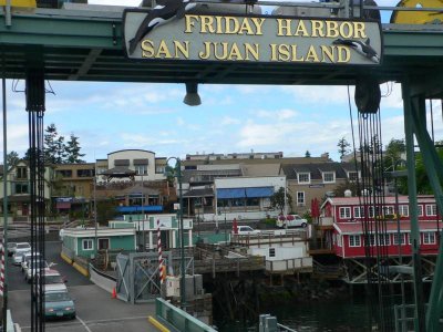 LAST VIEW OF FRIDAY HARBOR TOWN