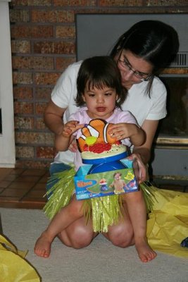 The Kells ladies know Nemo is a favorite - and this one is a lawn sprinkler too!