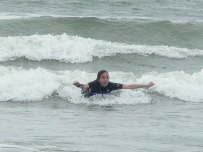 Chloe the winged surfer
