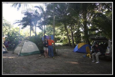 Our Wonga Beach camp site