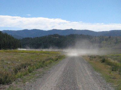 Dusty ATV road
