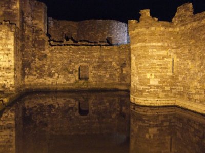 Beaumaris Castle at night - 2