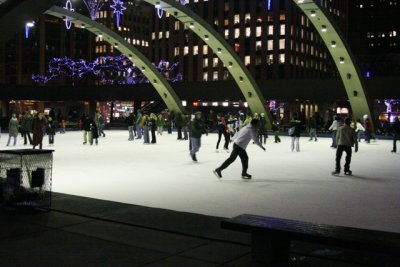 skating at city hall