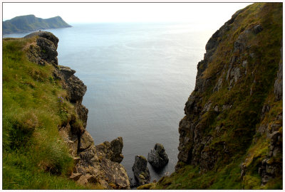 The steep cliffs at Runde