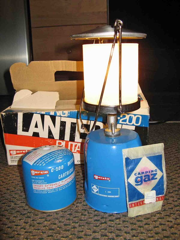  1970s   Garcia Camping Gaz Lantern