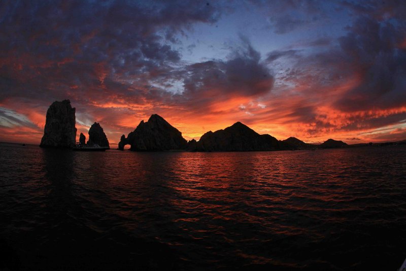   Lands End At Sunset ( Very Tip Of Baja)