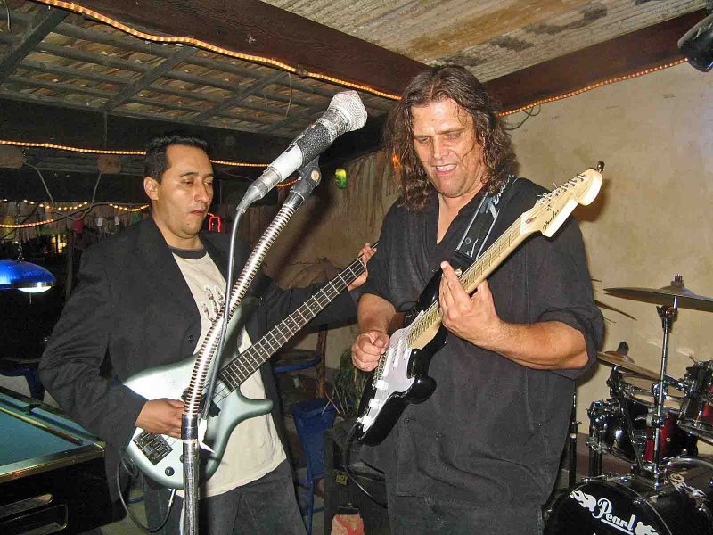  Brian Flyn Jamming  ( On Right ) In Downtown Cabo