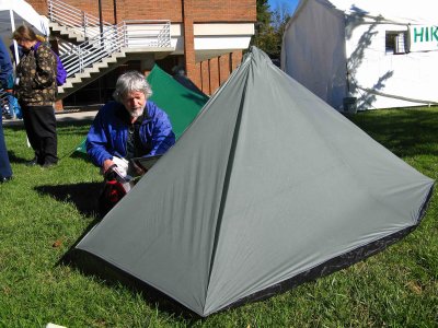  Hiker Check's Out Sixmoon Design  Poncho Tent.