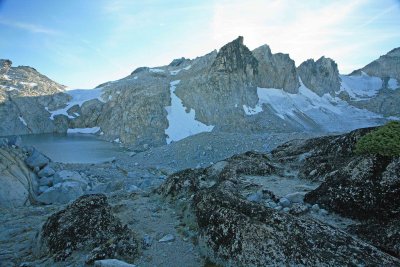  Isolation Lake Near Colchuck Pass With Glaciers