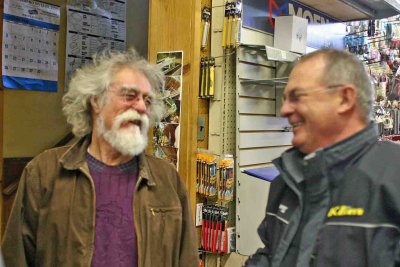 Local Hardware Store Owner  Bob Harper Talking To Customer