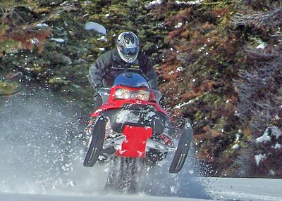  Eric Lane  Getting Some Air On His 900 Polaris