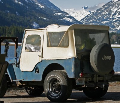  Old Jeep In Stehekin At Boat Landing