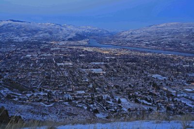  View Of Wenatchee From Saddle Rock ( 11 Degrees Outside Temp.! )