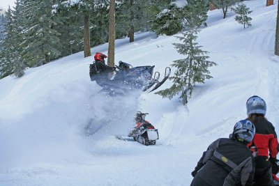  Jason Jumping Road And Snowmobile On His New Dragon