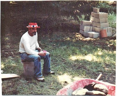  Uncle  Jim Bulter ( Shown Here Working On Fireplace, 1979)