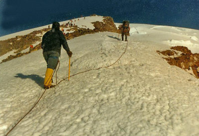  Climbing Mt. Rainier  On Top Of  The Cleaver ( 12,400) July 1981