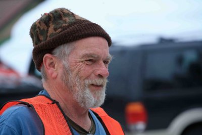 Clint Eastwood Look Alike Bob At His Post Ready To Help With Race