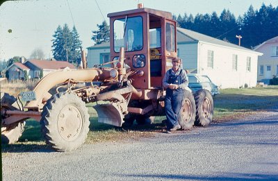  Grampa Dodge With His  Roadgrader From State Job, 1965