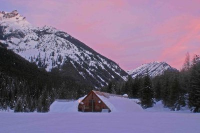  Trinity  Power House Barn With Morning  Alpenglow