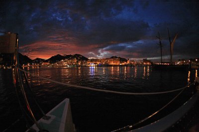 Night Sailing Back Into Cabo San Lucus Habor