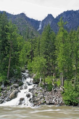  Creek In Tumwater Canyon Flowing Into Wenatchee River